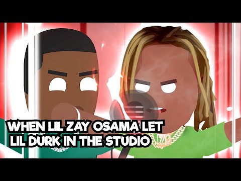 When Lil Zay Osama let Lil Durk In the studio | F*** My Cousin Pt. II | Jk D Animator