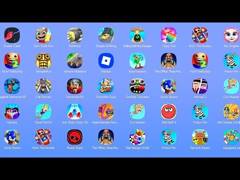 Snake Clash,Bowmasters,Shape Shifting,Kick The Buddy,Roblox,Save The Doge,Cat Runner,Brawl Stars
