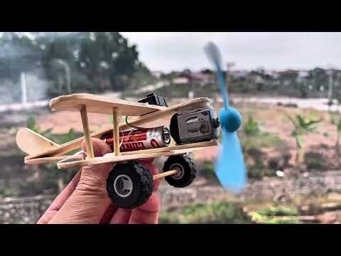 How to Build a Model Airplane Using Wooden Sticks and a Motor