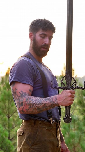 Incredible Sword Creation by White Wolf Forge