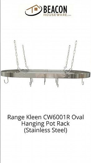 Range Kleen CW6001R Oval Hanging Pot Rack (Stainless Steel)