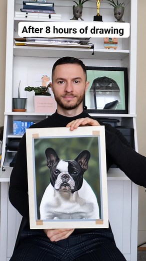 Hello everyone! I’m so excited to share the finished drawing of Kiko, this adorable French Bulldog. She’s a commission for a returning client from Canada — and she’s also the November pastel tutorial now live on my Patreon for the pastel tier! I filmed every part of the process, from building the background and base layers to all the final details that bring her to life. I had such a great time working on this piece, and I hope you enjoy seeing the final result as much as I enjoyed creating it! 