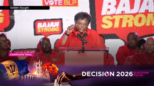 "This is our covenant with you," Prime Minister Mia Mottley declared as she maintained that the Barbados Labour Party's manifesto was not a"promise" but a "covenant", and urged voters to return her party to power in the February 11 general election. 🎥: BLP News YouTube channel #LeadingOnlineMedium #BarbadosTodayNews #BTEpaper #BarbadosTodayUpdates #BTJournalism #BTCommunity #Decision2026 #CampaignTrail #ElectionPulse | Barbados Today