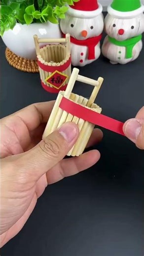 Turning Used Chopsticks Into a Miniature Water Bucket (Impossible DIY) #DIY #Upcycling #DIYMiniature