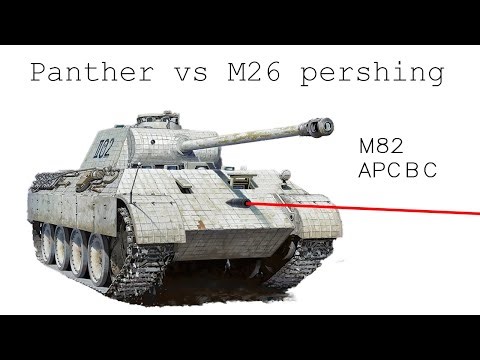 Panther VS M26 Pershing | Ansys armor penetration simulation