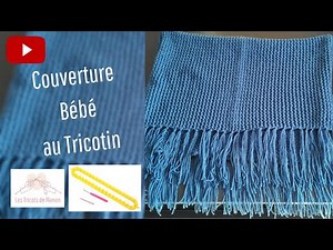 Knitted baby blanket