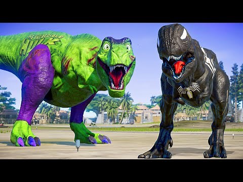 Khủng long khổng lồ HULK với khủng log VENOM đại chiến khung log
