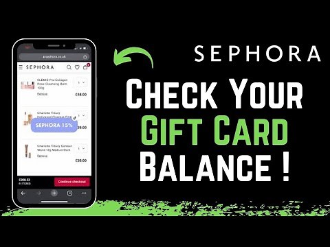 How to Check Your Sephora Gift Card Balance