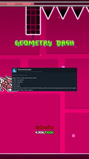 Best Steam Reviews of Geometry Dash! #gaming #steam #geometrydash