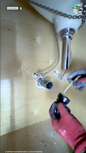 Installing a Sink P Trap #shorts