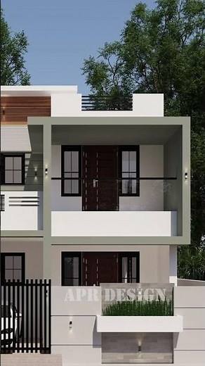 Double floor house front elevation design / #aprdesign06 #shorts #ahhomedesigner #home #housedesign