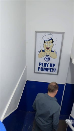 Just did the Fratton Park Stadium Tour… Really good. 😎 I recommend it to all #Pompey fans…#PlayUpPompey 💙🐵💙