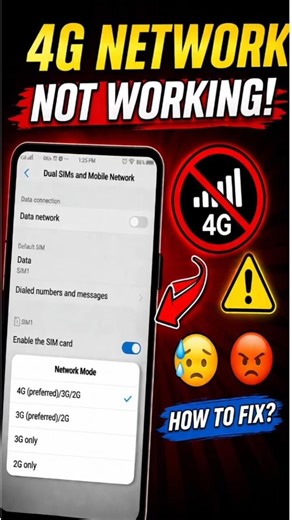 Mobile Data 4G or 5G Not Working? Solve Now! 📱 #mobiledata