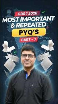 CDS English PYQs Trick | CDS English Most Repeated Questions | CDS English Preparation | CDS 1 2026