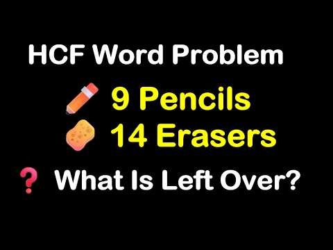 Important HCF Word Problems for Exams | Distribution with Leftovers Explained Step-by-Step | Q-03