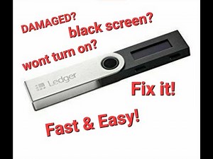How To FIx Ledger Nano S Black Screen fast & easy