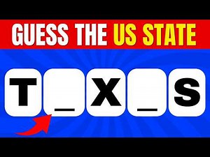 Guess the USA States Without Vowels | 50 States Quiz for Kids | Fun Geography Game