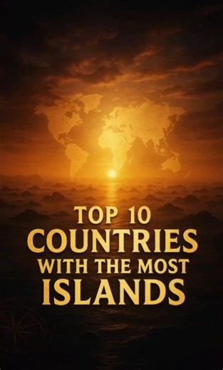 Top 10 Countries With the Highest Number of Islands 🌍 🏝️ #island #mostislands