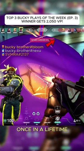 TOP 3 BUCKY PLAYS OF THE WEEK | EP 3!!! #valorantclips #valorantmontage #valorantmoments #valorant