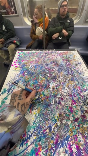 Michael Alan Alien on Instagram: "Diabolic dimensions beyond the same stale repeat flat meat. With @thelivinginstallation nyc raw born arts from the gutter to the mansion and beyond! #painting #spraypaint #alien #contemporaryartist"