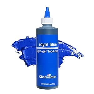 Chefmaster Royal Blue Liqua-Gel® Food Coloring | Vibrant Color | Professional-Grade Dye for Icing, Frosting, Fondant | Baking & Decorating | Fade-Resistant | Easy-to-Use | Made in USA | 10.5 oz