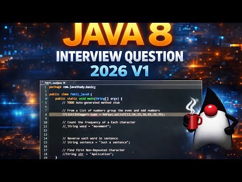 Java 8 stream interview question 2026 V1