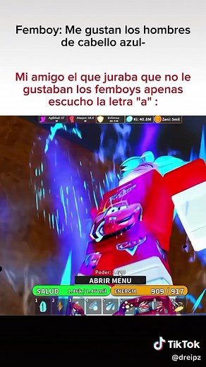 Femboys en el mundo de Dragon Ball y Roblox