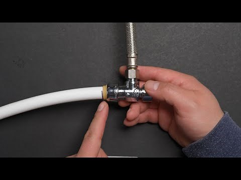 How to use Sharkbite angle stop valve