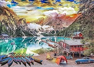 Jigsaw Puzzles 2000 Pieces for Adults, Families Lakeside View Pieces Fit Together Perfectly