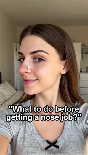 got asked this 100 times: "what to do before a nose job?" 😭