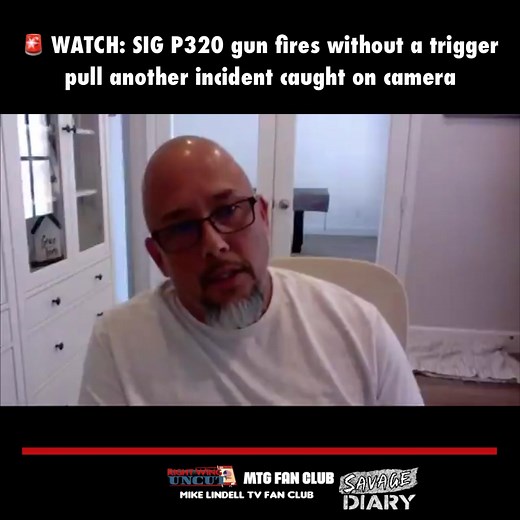 288K views · 1.3K reactions |  WATCH: SIG P320 gun fires without a trigger pull another incident caught on camera | Marjorie Taylor Greene Fan Club | Facebook