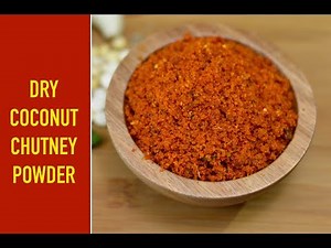 Dry Coconut Chutney Powder|Side Dish For Idli/Dosa/Rice