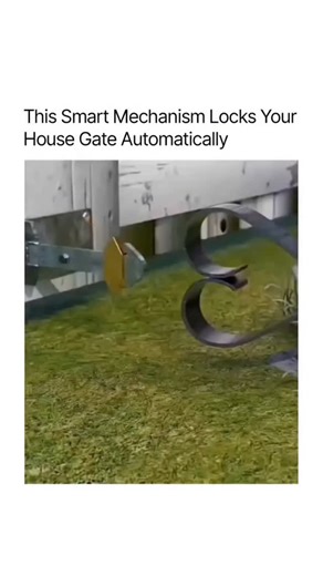 explaining_.how on Instagram: "Ever wondered how a house gate can lock itself without keys or electricity? This automatic gate locking system relies purely on mechanical engineering. As the gate closes, gravity, leverage, and alignment do the work—engaging the lock instantly. No wires. No buttons. No maintenance-heavy electronics. Just smart design working silently in the background to keep homes secure. It’s a perfect reminder that some of the most effective solutions don’t come from advanced t