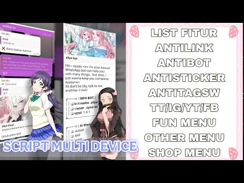SCRIPT BOT MD WHATSAPP MULTI DEIVECE PAIRING CODE MENU KECEE!!!!! 2025!!