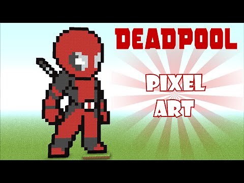 Minecraft Pixel Art: Deadpool Tutorial