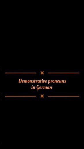 A1 Level German | Demonstrative pronouns in German | German for beginners | Learn German Free