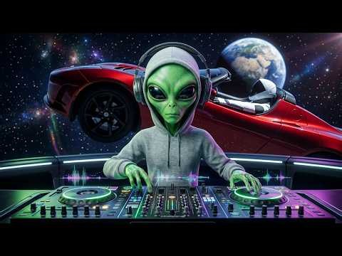 50 Minute Alien DJ Space EDM Mix | Cyberpunk Night Drive Music | Area 808