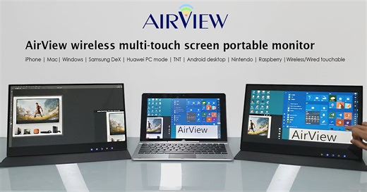 AirView Wireless Touchscreen Portable Monitor by Airview Screen - Indiegogo