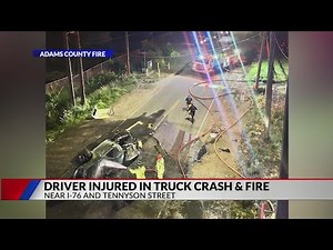 Bystanders pull driver from truck after crash, explosion near I-76: Fire crews