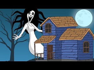 kartun horor lucu - Penampakan Kuntilanak Di Rumah Hantu