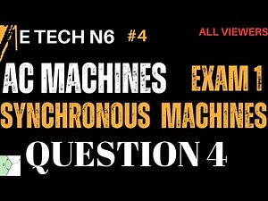 Electrotechnics N6 Ac Machines Exam 1 November 2023 - Question 4 ‪@mathszoneafricanmotives‬
