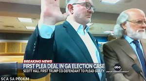 96K views · 2.8K reactions | Scott Hall, one of Donald Trump's co-defendants charged in the Georgia election interference case, has accepted a plea deal, pleading guilty to five misdemeanor conspiracy charges. This marks the first plea deal in the case. Aaron Katersky reports. https://trib.al/RjqKc0w | ABC World News Tonight with David Muir | Facebook