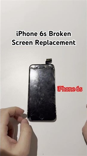 iPhone 6s Broken Screen Replacement, the simpler times of apple. #ifixit #brokenscreen #apple