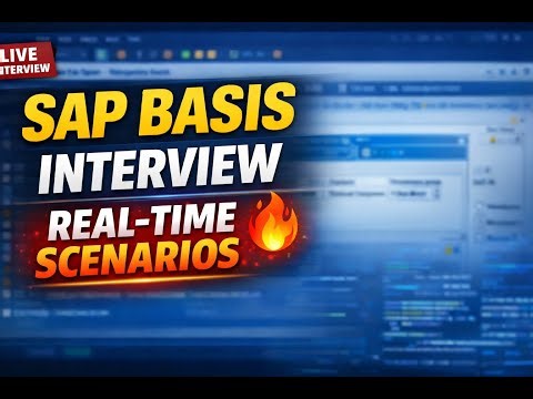 Top SAP BASIS Scenario-Based Interview Questions & Answers | Real-Time Explanation | SAP BASIS Admin
