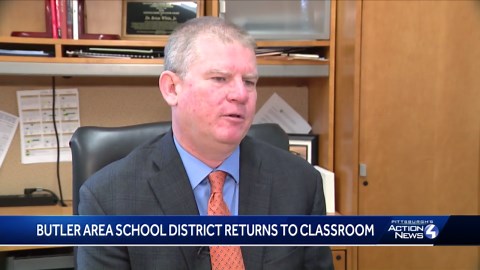 Butler area school district returns to classroom