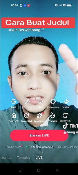 Cara Membuat Judul Saat Mulai Live Streaming