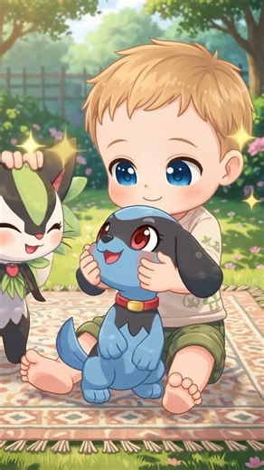 Baby Jax and riolu