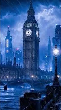 LONDON: Foggy Blade Runner Ambience | Blue Cyberpunk Ambient Music for Focus & Sleep