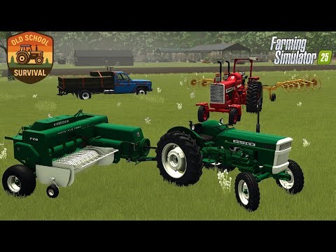 We Made $100K in ONE DAY Selling Hay | Old School Survival EP9 | FS25