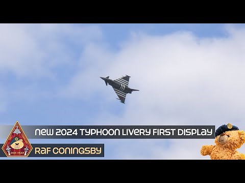 RAF PILOT DEMONSTRATES NEW SPECIAL TYPHOON "MOGGY" FIRST DISPLAY • 80TH D-DAY TRIBUTE RAF CONINGSBY